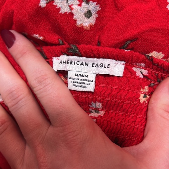 American Eagle Red Cap Sleeve Mini Dress - Picture 8 of 10